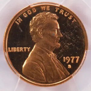 1977-S 1c �v���[�t �����J�[�� �Z���g �N���b�V�� �_�C�X Obv/Rev PCGS PR64 DCAM