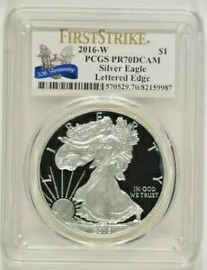 2016-W �v���[�t �V���o�[ �C�[�O�� $1 ���^�[�h �G�b�W 30 ���N�L�O PCGS PR70DCAM FS 82159987