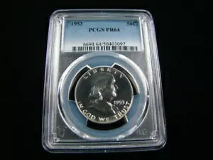 1953 �t�����N���� �V���o�[ �n�[�t�_���[ PCGS �O���[�h PR64 #50403097