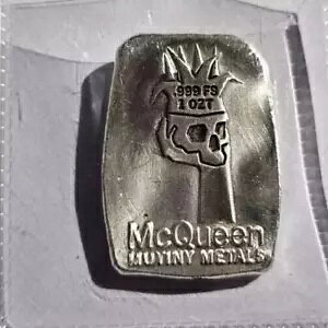 Mutiny Metals }bNC[ XJ Vo[ BAR 1 IX .999 t@C ~~ AȔ