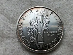 Peace Dollar-like 1 TR �I���X 0.999 �t�@�C�� �V���o�[ ���E���h - ��� BU - ���A