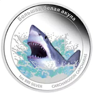 2011 co $1 Deadly Dangerous GREAT White Shark VA 1IX 999 Vo[