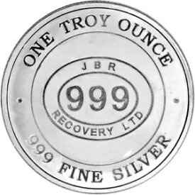 1オンス シルバー ラウンド JBR Recovery Ltd - 999 Fine Icons of Britain