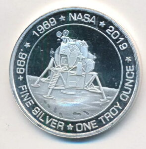 2019 �A�|�� 11 �� - 1969 NASA ���ʒ��� 1 �g���C�I���X 999 �V���o�[ ���E���h �R�C��