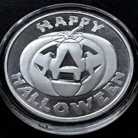 ハッピーハロウィン パンプキン ジャック オー ランタン 1 トロイオンス オンス 999 シルバー ラウンド ギフト
