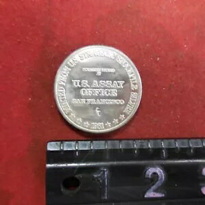 1981 US Assay Office San Francisco .999 Fine Silver Trade Unit 1oz �n���R�C��