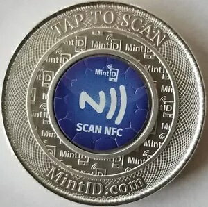 1 �I���X �V���o�[ MintID AES-128 �r�b�g�Í��� NFC �}�C�N���`�b�v �o�b�t�@���[ ���E���h BU GEM �V�i