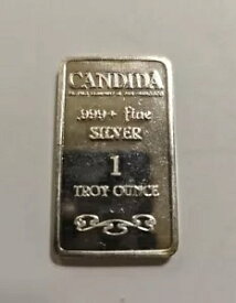 Candida Metals Company シルバーバー 1オンス.999 シルバー