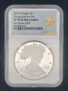 2019 W $1 NGC PF70 v[t Eg JI RO`[V Zbg 1IX .999 Vo[ C[O