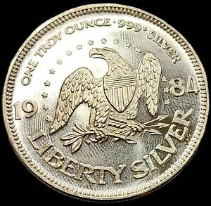 1IX t@C Vo[ 1984 Eh "LIFE LIBERTY HAPPINESS" A-MARK A C[O - x