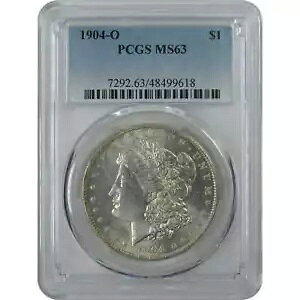 1904 O �����K�� �h�� MS 63 PCGS �V���o�[ $1 �����ʃR�C�� SKU:I15778