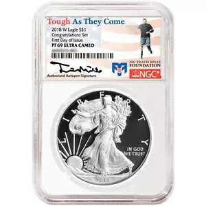 2018-W v[t $1 AJ Vo[ C[O ߂łƂZbg NGC PF69UC TravisMi...