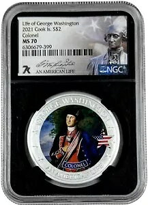 2021 �N�b�N���� �V���o�[ $2 �W���[�W ���V���g���卲�̐��U NGC MS 70 7k �J�[�h