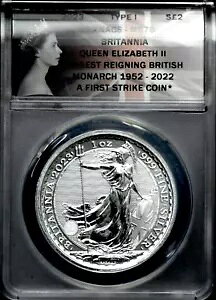 2023 p QE II Œ݈ʉpN 1952 ` 2022 Vo[ u^jA MS70 BS42