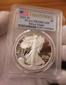 2022-W �v���[�t �V���o�[ �C�[�O�� PCGS PR70 DCAM �t�@�[�X�g �X�g���C�N (Pristine Coin)