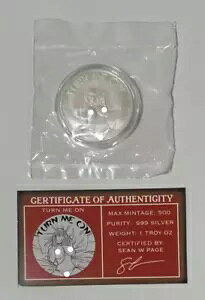 STL MINT 1 �g���C �I���X .999 �V���o�[ ���E���h �R�C�� �X�p�C�V�[ �^�[�� �~�[ �I�� COA LTD 500