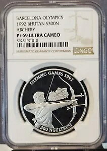 1992 u[^ Vo[ 300 kOg A[`F[ NGC PF 69 Eg JI 󏭃RC