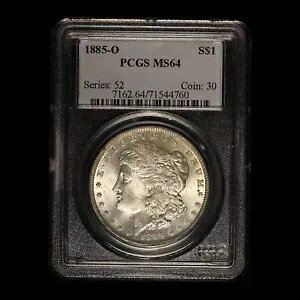 1885-O $1 �����K�� �V���o�[ �_���[ PCGS MS64 - �������� �č�