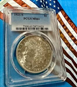 1921 S ���[�K�� �V���o�[ �h�� PGCS �O���[�h MS61 ��O���[�h �ʐ^�Q�� ��������