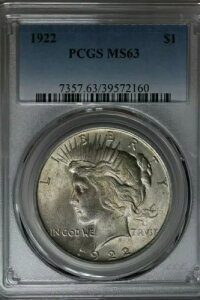 1922 PCGS MS63 s[X_[A1900 N̋hA1 h