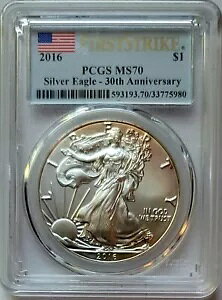 2016 AJ Vo[ C[O 30 NLO PCGS MS70 t@[Xg XgCN iCXg[jO