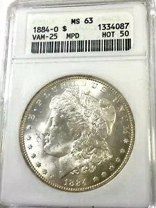 1884 O MS63 ANACS �I�[���h �\�[�v �{�b�N�X �z���_�[ VAM 25 MPD �z�b�g 50 �R�C���S�n�悢����