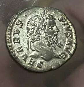 セプティミウス セウェルス デナリウス XF 古代ローマ銀貨