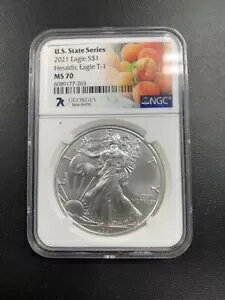 W[WA 2021 AJ C[O 1 IX Vo[ T1 h NGC MS70 Xe[g 7K V[Y