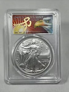 2024 $1 アメリカン シルバー イーグル 1オンス PCGS MS70 FS 1 of 500 トーマス クリーブランド イーグル
