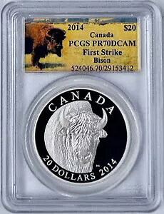 2014 Ji_ $20 oC\ |[g[g Vo[ RC PCGS PR70DCAM 9999 Fine 7.5K Mintage