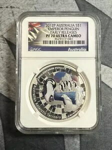 2012 P �I�[�X�g�����A �V���o�[ �J���[ �G���y���[ �y���M�� $1 NGC PF70 �E���g�� �J���I ER