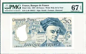 �t�����X��s �t�����X 50 �t���� 1987 S/No 1xxx11 PMG 67EPQ