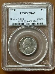 1938 �W�F�t�@�[�\�� �j�b�P�� �v���[�t �R�C�� PCGS PR63 PR 63 - TCCCC