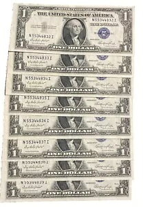 1935 E - $1 �V���o�[�ؖ��� - 8 �A�� - ��L�̃����Ɗ��S��v N55344832I