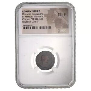 Chrispus Roman AE3 �R�C�� (AD 304-326) - NGC �F�� (Choice Fine)