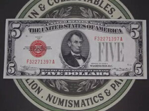 1928 C $5 @ʉ *RED SEAL* F32271397A East Coast Coin & Collectables, Inc