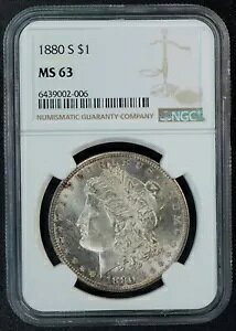 1880-S US �����K�� �V���o�[ �_���[ $1 - NGC MS63 �R���N�^�[�Y �R�C��