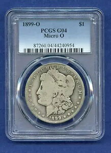 1899 O PCGS G04 モーガン シルバー ダラー $1 US ミント レア コイン 1899-O G-04 マイクロ O