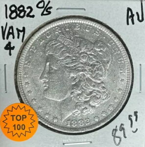 1882-O/S ���[�K�� �V���o�[ �h�� ~ AU VAM 4 TOP 100 ~NICE COIN~