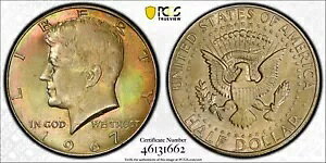 �l�I���g�[�� 1967 MS 64 �W���� �P�l�f�B �n�[�t�_���[ PCGS �X���u Trueview OCE 1550