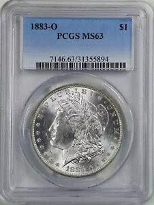 1883-O $1 �����K�� �V���o�[ �_���[ MS63 PCGS 31355894
