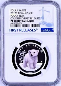 2017 P �c�o�� �v���[�t �V���o�[ Polar Babys Polar Bear NGC PF70 1/2 �I���X �R�C�� OGP FR�t��