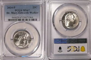 2024 P hN^[ A[ Gh[Y EH[J[ 25c PCGS MS67 AJ fB[X NH[^[