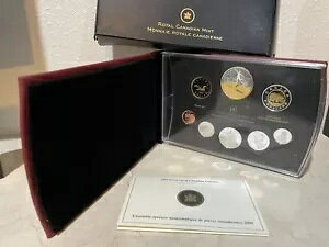 2009 年 カナダ王立造幣局 プルーフ セット 8 コイン貨幣セット 箱と COA 付き