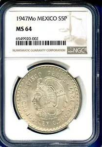 1947 Mo LVR NGC MS64 Vo[ 5 y\ S5P VR y\ RC NAEebN MS-64