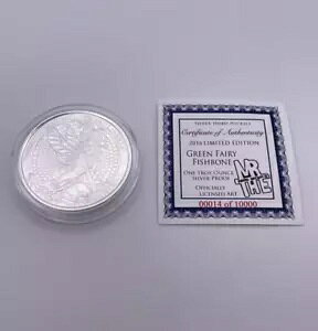 �O���[�� �t�F�A���[ �t�B�b�V���{�[�� �V���o�[ ���E���h �z�[�{�[ �j�b�P�� �V���[�Y - 1 �I���X .999 �R�C�� COA#14