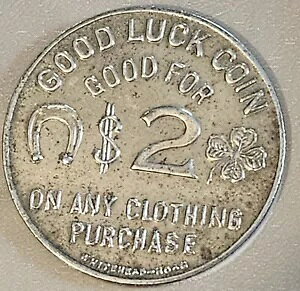 1900 �N�㏉�� WILGRIST CLOTHIER �j�b�P���L�� 5522 5 BAY RIDGE BROOKLYN COIN