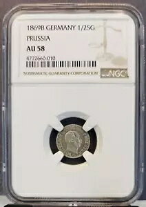 1869 �h�C�c �V���o�[ 1/2 �O���b�V�F�� �v���C�Z�� ���B���w���� I NGC AU 58 �������R�C��
