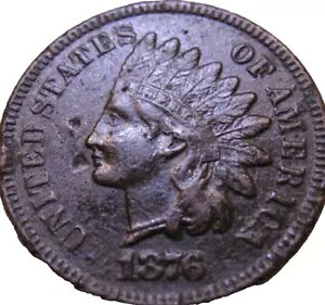 1876 FULL LIBERTY Indian Head Nice Coin �ו��܂őf���炵���O���[�h�B��v�ȓ��t