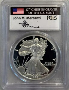 1998-P �V���o�[ �C�[�O�� �v���[�t �W���� �����J���e�B �������x�� PCGS PF69 DCAM 99.9% �V���o�[